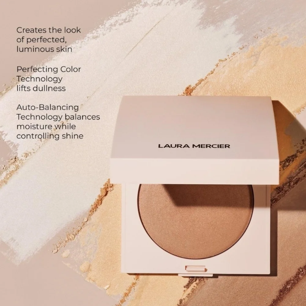 Laura Mercier Real Flawless Luminous Perfecting Pressed Powder: Translucent, NIB